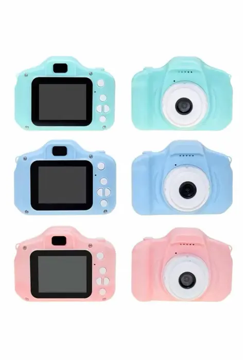 Çocuklara Özel Fotoğraf Ve Video Çeken Mini Çok Renkli Fotoğraf Makinesi