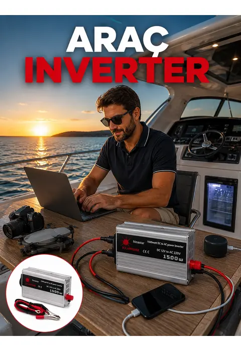 1500w Yüksek Güç Çıkışlı Araç Inverter