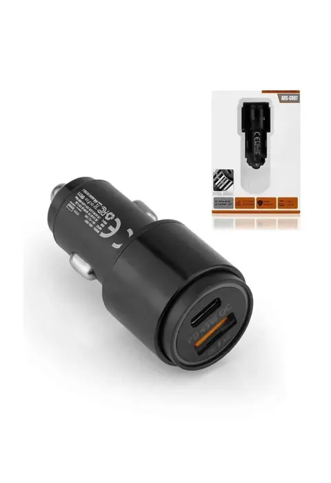 45w Pd Usb Oto Şarj Kafa Hızlı Şarj Çakmaklık Adaptörü, Usb-c Ve Usb-a Çıkışlı, İphone Ve Android Uyumlu