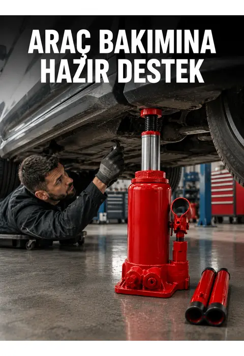 2 Ton Hidrolik Kaldırma Gücü İle Güvenli Araç Desteği
