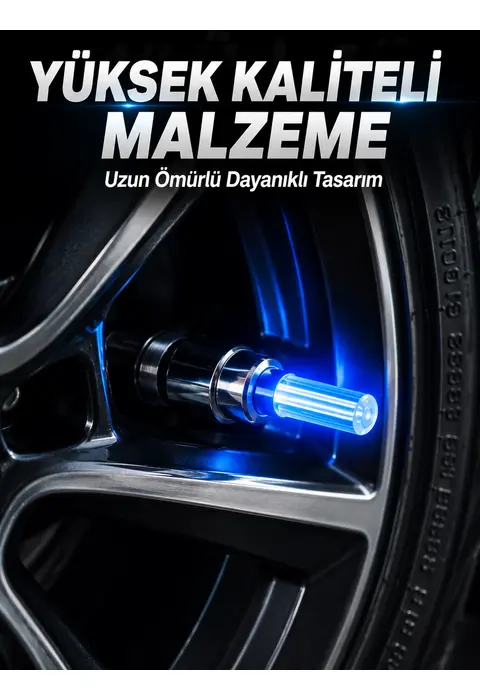 4 Adet Led Lastik Sibop Işığı Otomobil İçin Hareket Sensörlü