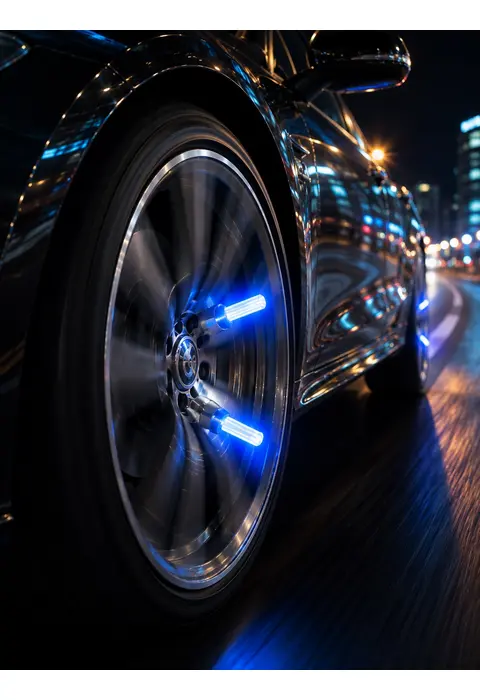 4'lü Araç Sibop Led Işığı Otomatik Açılan Lastik Işığı Seti