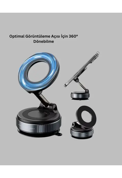 360 Derece Ayarlanabilir Manyetik Araç Telefon Standı Yeni Nesil