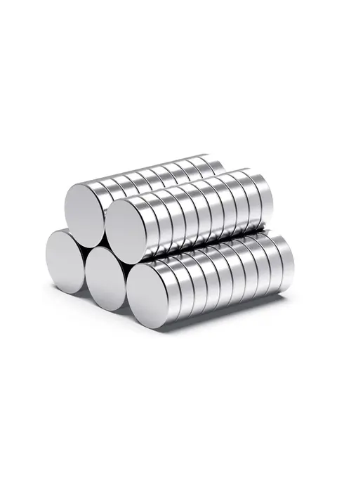10 Adet 10x2mm Yuvarlak Neodyum Mıknatıs Güçlü Magnet Nikel Kaplamalı
