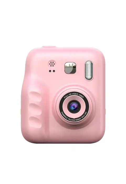 Çocuk Dijital Fotoğraf Makinesi Anında Baskı Ve Hd Video Kayıt Özellikli 5 Kalem Ve 4 Rulo Kağıt Hediye