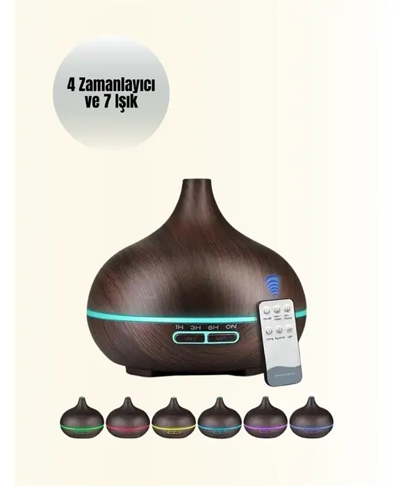 Zamanlayıcılı Ve Otomatik Kapanmalı Aromaterapi Nemlendirici Difüzör