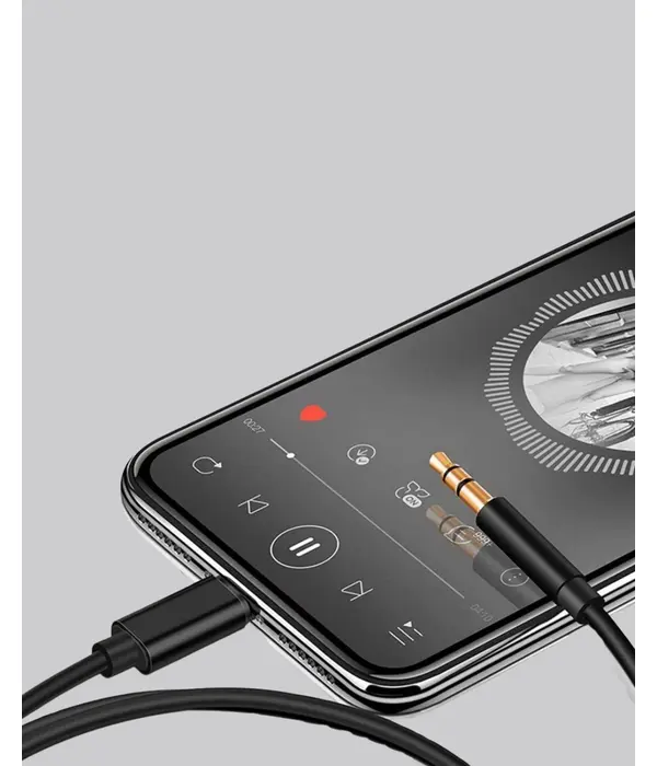 1 Metre Lightning To Aux Çevirici Kablo Stereo Ses Yüksek Kalite