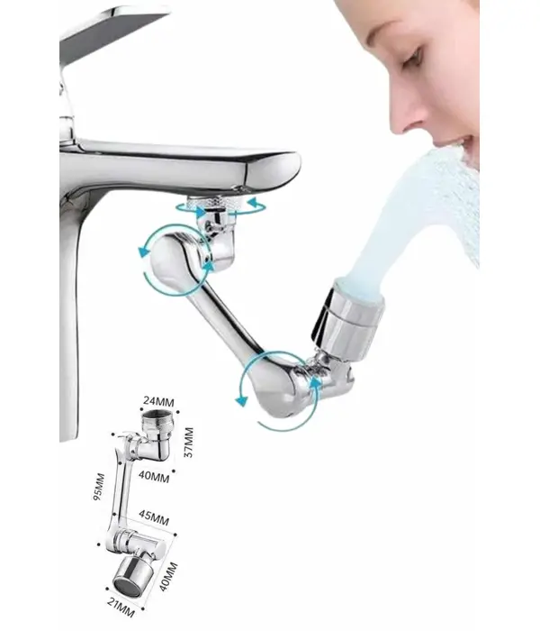 1080° Çok Yönlü Musluk Atı Püskürtme Ve Köpük Akışlı