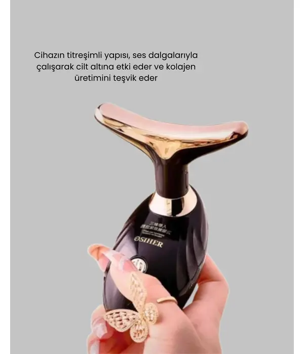 Yüz Ve Boyun İçin Cilt Sıkılaştırma Ve Kolajen Artırıcı Bakım Cihazı