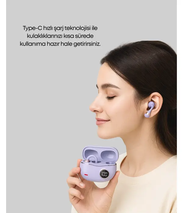 Yxg10 Kablosuz Kulaklık – Bluetooth 5.4, Dokunmatik, Led Ekranlı Şarj Kutusu
