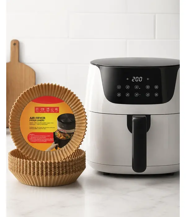 100 Adet Airfryer Kağıdı Su Geçirmez Yağ Tutmaz Pişirme Altlığı
