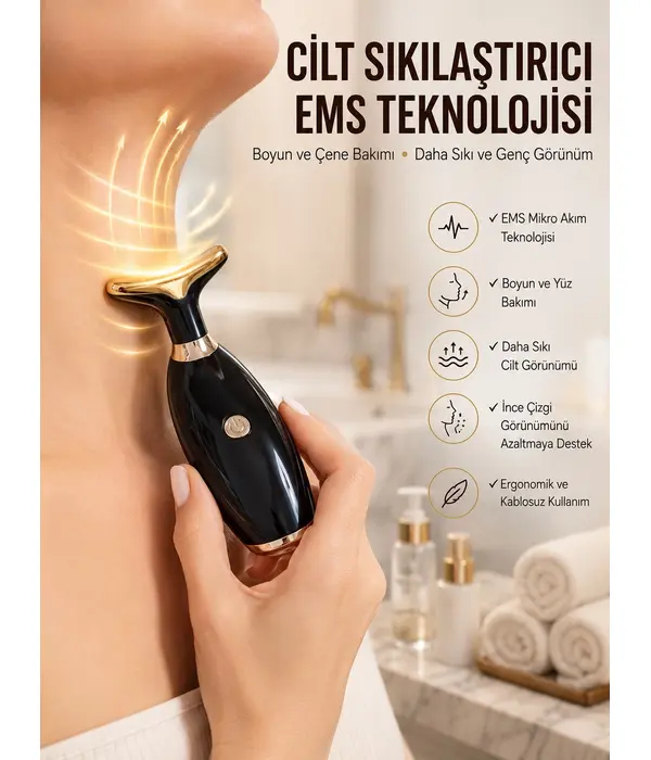 Yüz Ve Boyun Kırşıklık Giderici Ems Güzellik Cihazı Gıdık,sarkma,kırışıklık Yüz Masaj Aleti