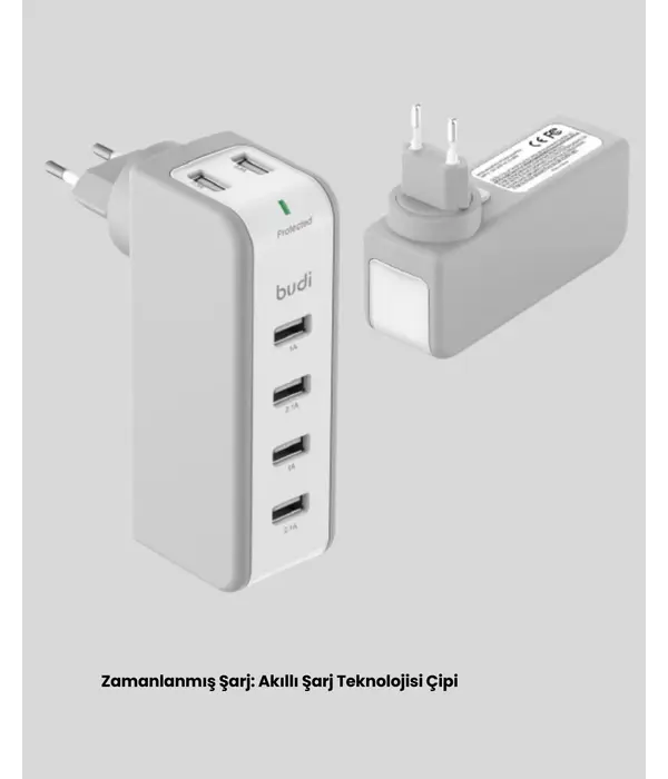 Zaman Kontrollü Şarj Cihazı 30w Hızlı Şarj Ve Çoklu Usb Çıkışı Yeni Nesil