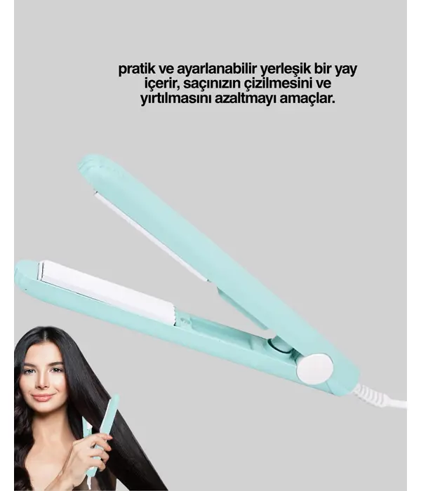Yüzer Plakalı Kompakt Bukle Maşası – Elastik Tutuculu, Saç Dostu Profesyonel Tasarım Yeni Nesil