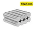 10 Adet 10x2mm Yuvarlak Neodyum Mıknatıs Güçlü Magnet Nikel Kaplamalı