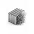 1 Adet 40x20x5mm Neodyum Magnet Güçlü N35 Mıknatıs Köşeli Nikel Kaplama